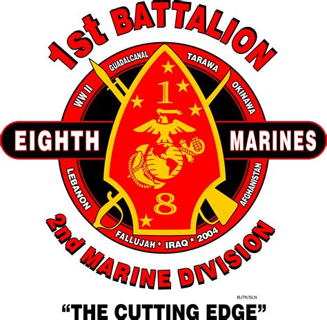 1st Battalion 2nd Marines Usmc Sticker Vinyl Decal