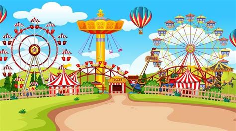 Amusement Park Vector Art Icons And Graphics For Free Download