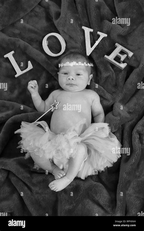 Baby Girl In Nursery Happy Childhood Stock Photo Alamy