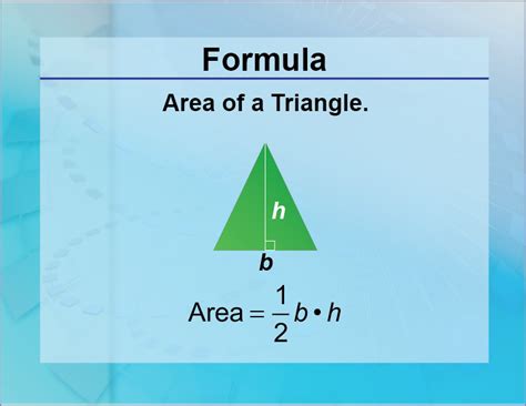 Formulas Area Of A Triangle Media4math