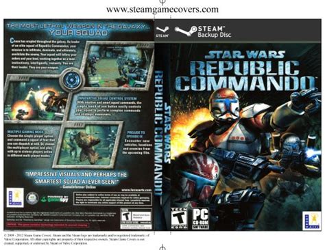 Steam Game Covers Star Wars Republic Commando Box Art