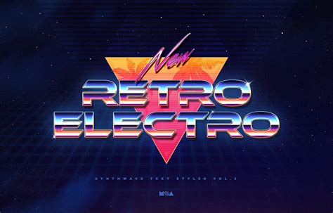 80 S Retro Text Effects Vol3 Synthwave Retrowave Retro Text