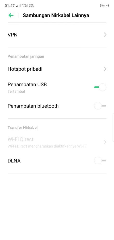 Cara Membagi Koneksi Internet Dari PC Ke Hp Android USB Tethering