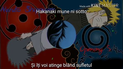 Naruto Shippuden Opening 5 Tradus în Română Youtube