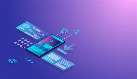 Isometric Smartphone Ui Ux Design Concept And Application Web