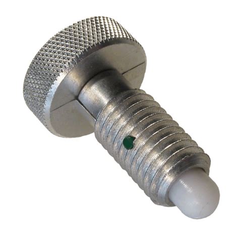 Hand Retractable Plunger Knurled Head Locking Type With Radiused Delrin Plunger Century Tools