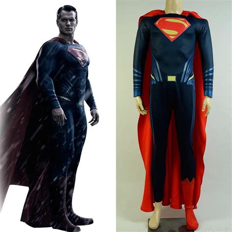 Batman V Superman Dawn Of Justice Cosplay Superman Costume Superhero