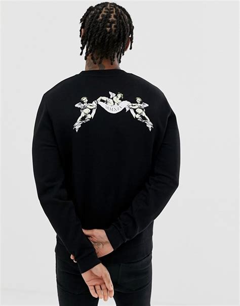 Asos Design Sweatshirt With Back Print Asos