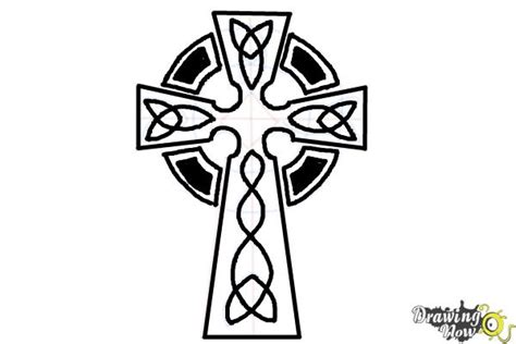 How To Draw A Celtic Cross Drawingnow