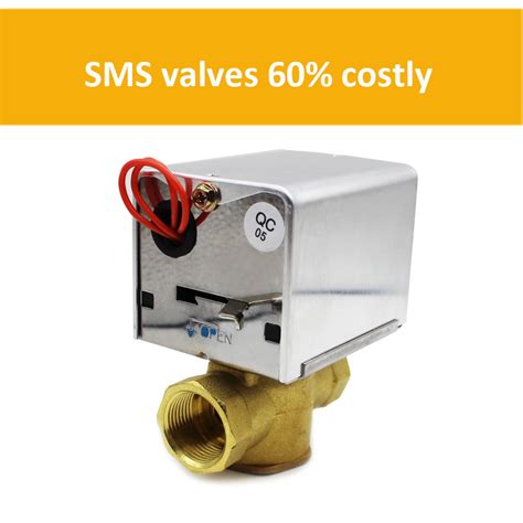 Heat And Cool Water Flow Control Solenoid Valve Motorized Zone Valve