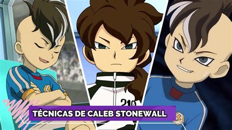 Todas Las TÉcnicas De Caleb Stonewall En Inazuma Eleven Go Strikers