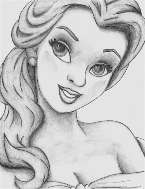 Disney Princess Pencil Drawing At Explore