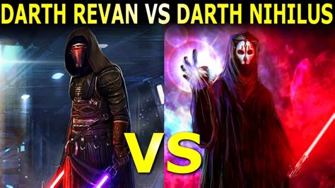 Darth Revan Vs Darth Nihilus Who Wins Star Wars Versus Youtube