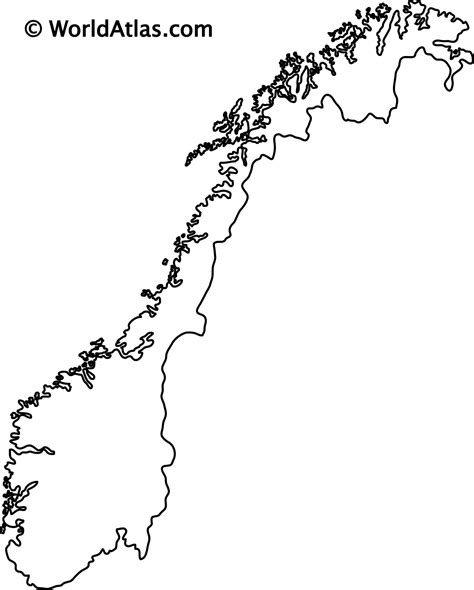 Norway Outline Map