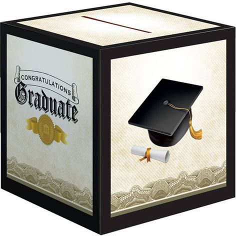 Cap And Gown Graduation Card Box Each