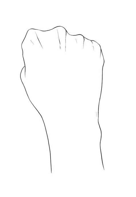 Fist Back Drawing Fist How To Draw Hands Hand Art