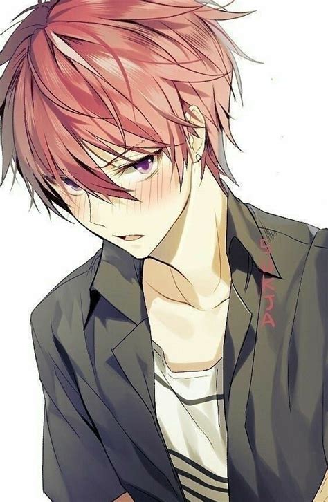 See more ideas about anime boy, anime, anime guys. Anime Boy Red hair in 2020 | Anime drawings boy, Blushing ...