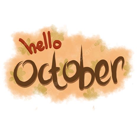 Hello October Hd Transparent Hello October Header Hello October