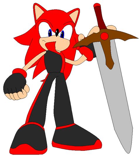 My Sonic Character Holding His Sword By Coldblast On Deviantart