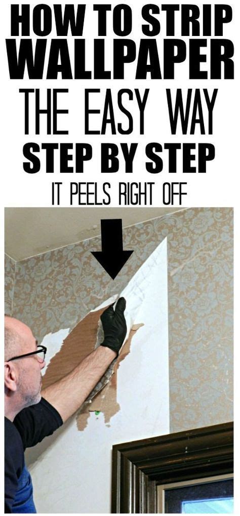 How To Strip Wallpaper Stripped Wallpaper Home Improvement Projects