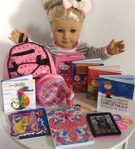 New School Supplies Set Works For 18 American Girl Dolls Accessories