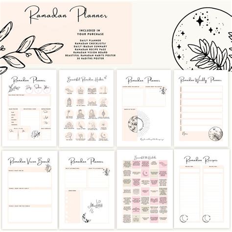 Paper Pages Weekly Plan Ramadan Daily Size A A B Monthly Plan