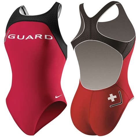 Nike Swim Suit Lifeguard Powerback Swimwear Tfss0046 Lifeguard Equipment