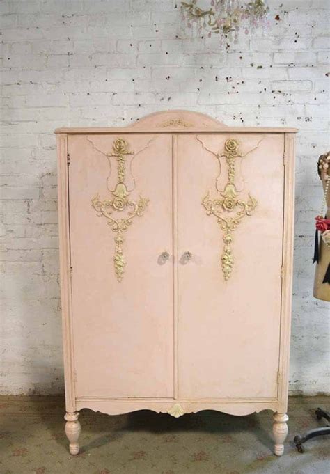 Armoire Painted Cottage Chic Shabby French Romantic Armoire