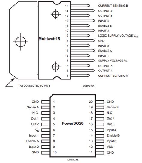 L298 Datasheetpdf Stmicroelectronics