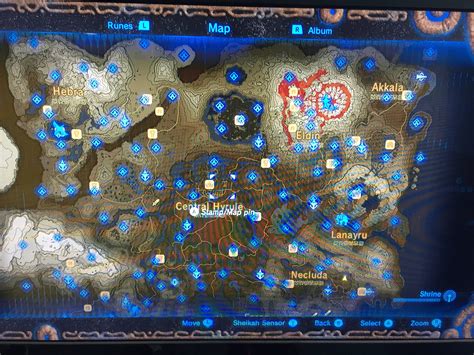 Zelda Breath Of The Wild Tower Map