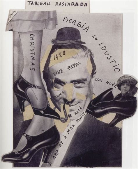 Francis Picabia Tableau Rastadada 1920 Collage Bibliothèque Paul