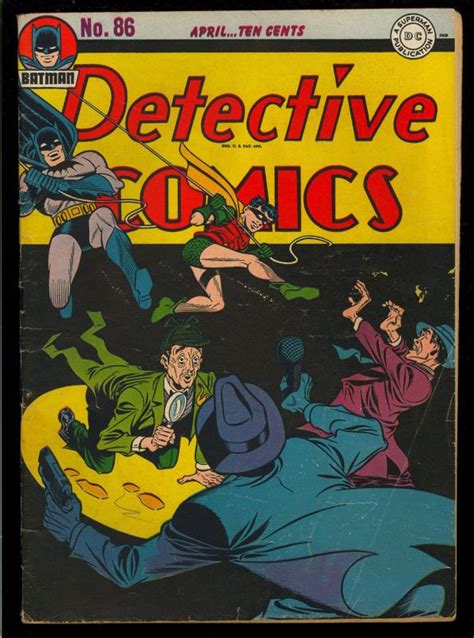 Detective Comics 86 Nice Original Owner Golden Age Batman Dc 1944 Vg