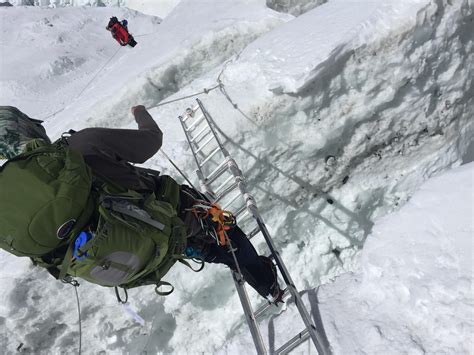 Ladders In The Khumbu Ice Fall Rmountaineering