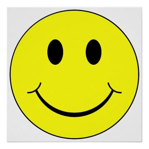 Happy Yellow Face Graphic Poster | Graphic poster, Poster prints, Face poster