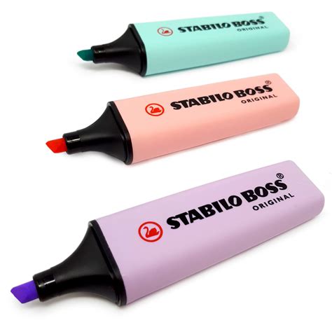 Buy Stabilo Boss Original Pastel Highlighter Pens Markers Set Of 3