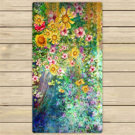 More than 6000 bath hand towels at pleasant prices up to 30 usd fast and free worldwide shipping! YKCG Spring Sunflower Mystic Floral Flower Hand Towel ...