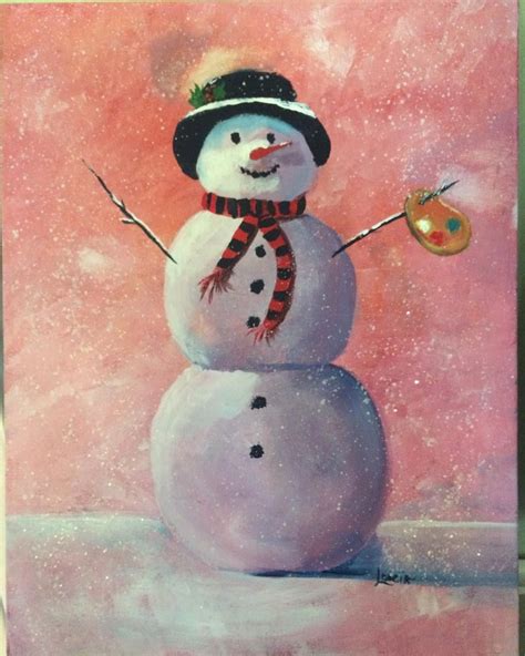 This Snowman Is An Artist See His Find Nanashellip Chalk Pastel Art