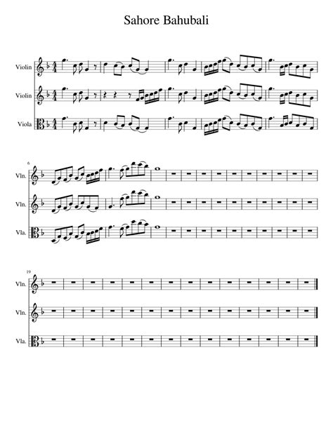 Baahubali 2 telugu piano notes music music tutorials telugu. Sahore Bahubali sheet music for Violin, Viola download free in PDF or MIDI