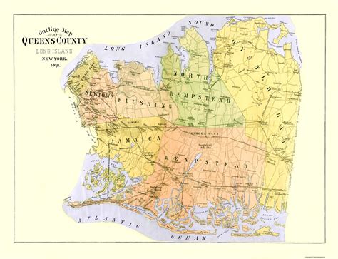Map Of Queens New York Maping Resources