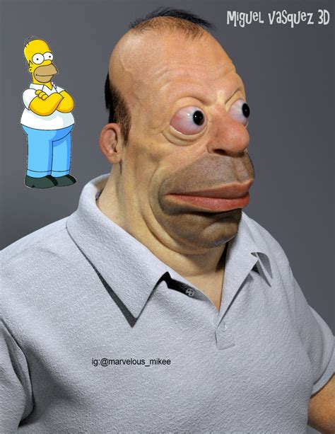 Miguel Vasquez On Twitter My 3d Re Imagining Of What Homer Simpson
