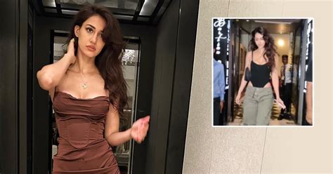 disha patani gets brutally trolled as she steps out in a skimpy black bodysuit and low waist pant