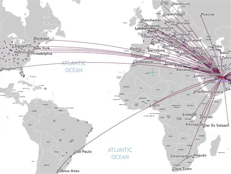 Terpopuler Qatar Airlines Route Map Terkini