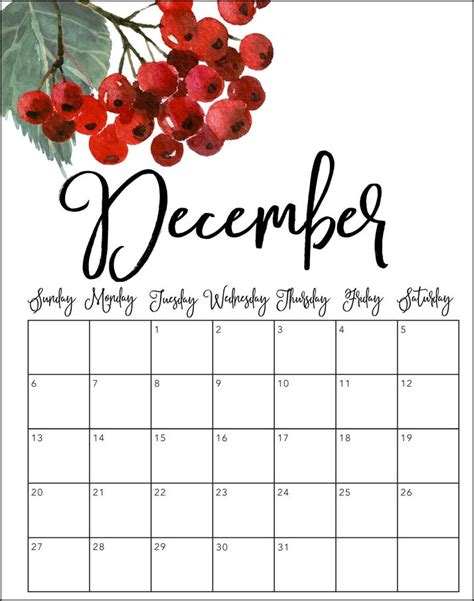 Pink December Calendar Printable Word Searches