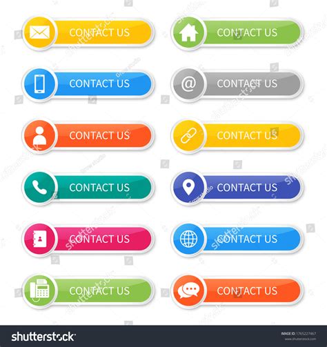 Contact Us Button Images Stock Photos And Vectors Shutterstock
