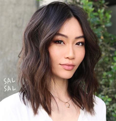 Chic Shoulder Length Asian Hairstyle Medium Length Hair Cuts Medium