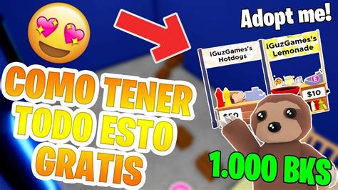 Como Tener Gratis Un Perezoso Puesto De Hotdog Y Limonada En Adopt