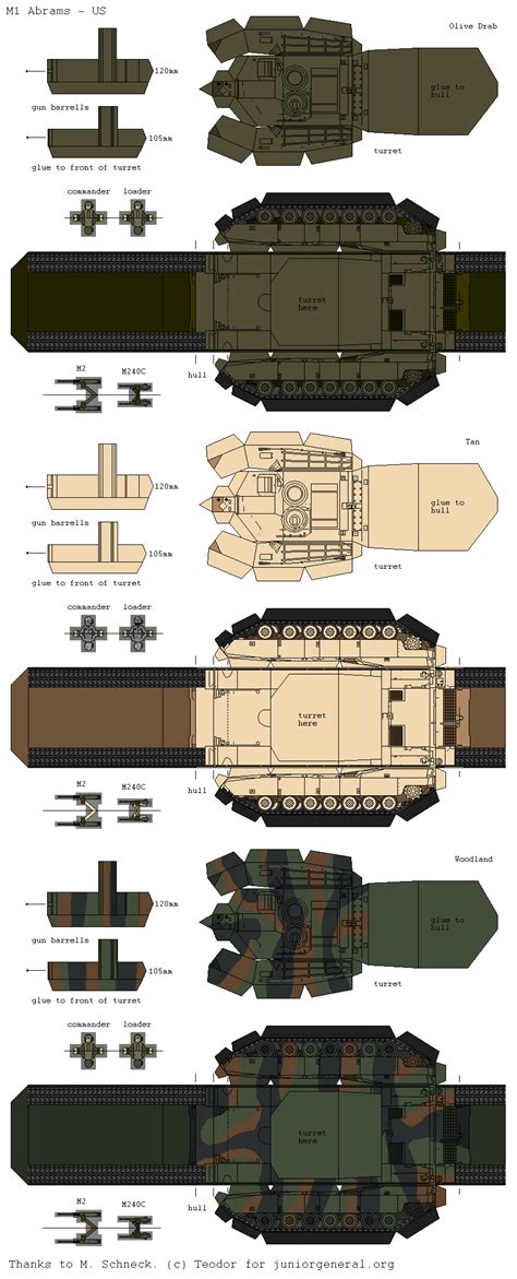 M1 Abrams Tank 3 D Fold Up Paper Tanks Paper Models Free Paper Models