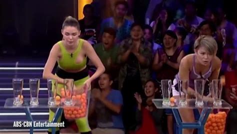 Model S Boob Pops Out During Bouncer Round Competing For Millions On TV Game Show Mirror Online