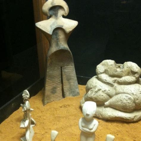 An Exhibit Of Stone Age Venus Sculptures From Eves Et Reves Exhibit