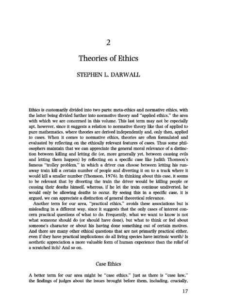 Contractualism And Contractarianism In Normative Ethics Theories Pdf